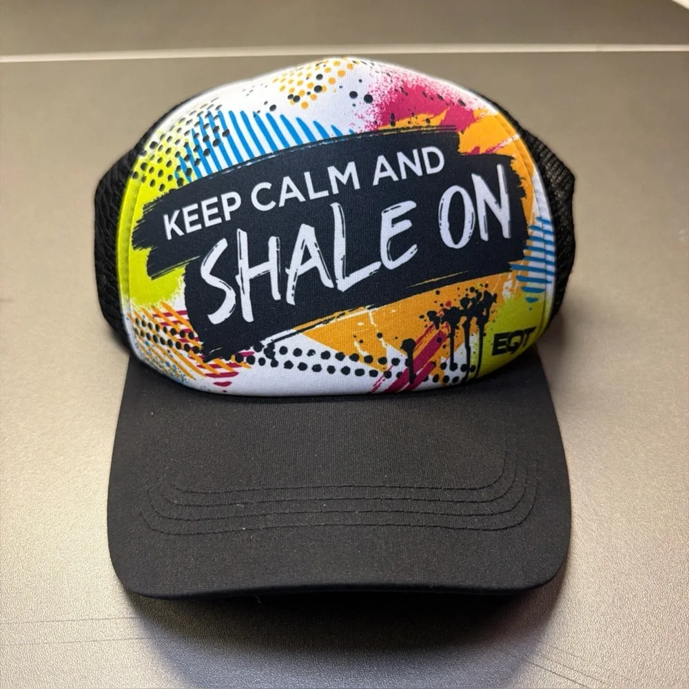 Keep Calm And Shale On Black Multi Trucker Hat‎ Snapback New without Tags